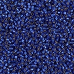 DB0693:  Dyed Semi-Frosted Silverlined Dusk Blue 11/0 Miyuki Delica Bead 