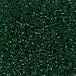 DB0713:  Transparent Dark Emerald 11/0 Miyuki Delica Bead 