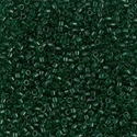 DB0713:  Transparent Dark Emerald 11/0 Miyuki Delica Bead 