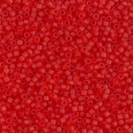 DB0745:  Matte Transparent Red Orange 11/0 Miyuki Delica Bead 