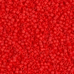 DB0757:  Matte Opaque Vermillion Red 11/0 Miyuki Delica Bead 