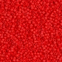 DB0757:  Matte Opaque Vermillion Red 11/0 Miyuki Delica Bead 