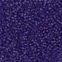 DB0785:  Dyed Semi-Frosted Transparent Cobalt 11/0 Miyuki Delica Bead 