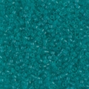 DB0786:  Dyed Semi-Frosted Transparent Teal 11/0 Miyuki Delica Bead 