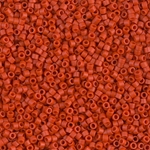 DB0795:  Dyed Semi-Frosted Opaque Cinnabar 11/0 Miyuki Delica Bead 