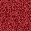 DB0796:  Dyed Semi-Frosted Opaque Red 11/0 Miyuki Delica Bead 