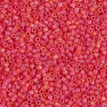 DB0856:  Matte Transparent Red Orange AB 11/0 Miyuki Delica Bead 