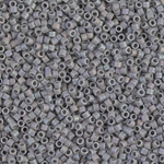 DB0882:  Matte Opaque Gray AB 11/0 Miyuki Delica Bead 