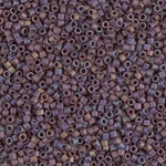 DB0884:  Matte Opaque Dark Gray AB 11/0 Miyuki Delica Bead 