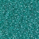 DB0904:  Sparkling Aqua Green Lined Crystal 11/0 Miyuki Delica Bead 