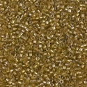 DB0909:  Sparkling Honey Beige Lined Chartreuse 11/0 Miyuki Delica Bead 