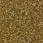 DB0909:  Sparkling Honey Beige Lined Chartreuse 11/0 Miyuki Delica Bead 