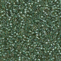 DB0917:  Sparkling Turquoise Green Lined Topaz 11/0 Miyuki Delica Bead 