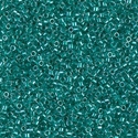 DB0918:  Sparkling Dark Aqua Green Lined Crystal 11/0 Miyuki Delica Bead 