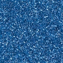DB0920:  Sparkling Cerulean Blue Lined Crystal 11/0 Miyuki Delica Bead 