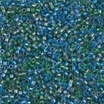 DB0985:  Sparkling Lined Caribbean Mix (blue green) 11/0 Miyuki Delica Bead 