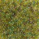 DB0989:  Sparkling Lined Camouflage Mix (Olive Green Forest) 11/0 Miyuki Delica Bead 