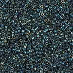 DB1006:  Metallic Blue Green Gold Iris 11/0 Miyuki Delica Bead 