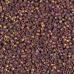 DB1013:  Metallic Tea Berry Gold Iris 11/0 Miyuki Delica Bead 