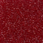 DB1102:  Transparent Dark Cranberry 11/0 Miyuki Delica Bead 