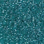 DB1228:  Transparent Caribbean Teal Luster 11/0 Miyuki Delica Bead 