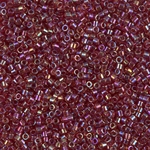 DB1242:  Transparent Dark Cranberry AB 11/0 Miyuki Delica Bead 