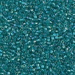 DB1248:  Transparent Caribbean Teal AB 11/0 Miyuki Delica Bead 