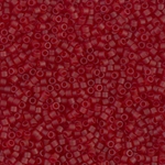 DB1262:  Matte Transparent Dark Cranberry 11/0 Miyuki Delica Bead 