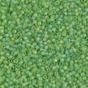 DB1281:  Matte Transparent Lime AB 11/0 Miyuki Delica Bead 