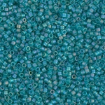 DB1283:  Matte Transparent Caribbean Teal AB 11/0 Miyuki Delica Bead 