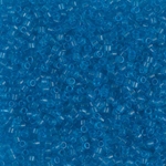 DB1318:  Dyed Transparent Capri Blue 11/0 Miyuki Delica Bead 