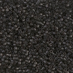 DB1319:  Dyed Transparent Charcoal 11/0 Miyuki Delica Bead 