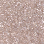 DB1674:  Pearl Lined Light Transparent Pink AB 11/0 Miyuki Delica Bead 