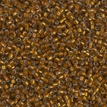 DB1682:  Silverlined Glazed Dark Honey 11/0 Miyuki Delica Bead 