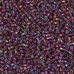 DB1694:  Silverlined Glazed Dark Cranberry AB 11/0 Miyuki Delica Bead 