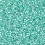 DB1707:  Mint Pearl Lined Glacier Blue 11/0 Miyuki Delica Bead 