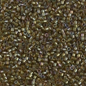 DB1739:  Sparkling Mint Lined Topaz AB 11/0 Miyuki Delica Bead 
