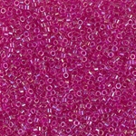 DB1743:  Hot Pink Lined Crystal AB 11/0 Miyuki Delica Bead 