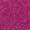 DB1743:  Hot Pink Lined Crystal AB 11/0 Miyuki Delica Bead 