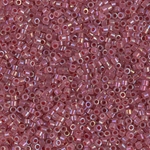 DB1746:  Claret Lined Opal AB 11/0 Miyuki Delica Bead 