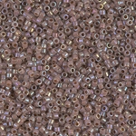 DB1749:  Cocoa Lined Opal AB 11/0 Miyuki Delica Bead 