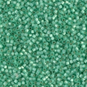 DB2188:  Duracoat Semi-Frosted Silverlined Dyed Spearmint 11/0 Miyuki Delica Bead 