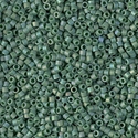 DB2311:  Matte Opaque Glazed Turtle Green AB 11/0 Miyuki Delica Bead   100 grams 