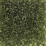 DB2404:  Matte Transparent Dark Olive 11/0 Miyuki Delica Bead 