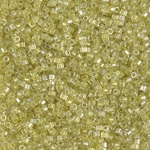 DBC-0910:  Sparkling Yellow Green Lined Crystal Cut 11/0 Miyuki Delica Bead 