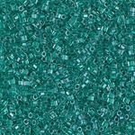 DBC-0918:  Sparkling Dark Aqua Green Lined Crystal Cut 11/0 Miyuki Delica Bead 