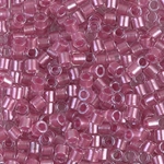 DBL-0902:  Sparkling Peony Pink Lined Crystal 8/0 Miyuki Delica Bead 