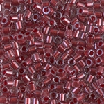 DBL-0924:  Sparkling Cranberry Lined Crystal 8/0 Miyuki Delica Bead 