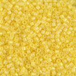 DBM0854:  Matte Transparent Yellow AB 10/0 Miyuki Delica Bead 