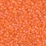 DBM0855:  Matte Transparent Orange AB 10/0 Miyuki Delica Bead 